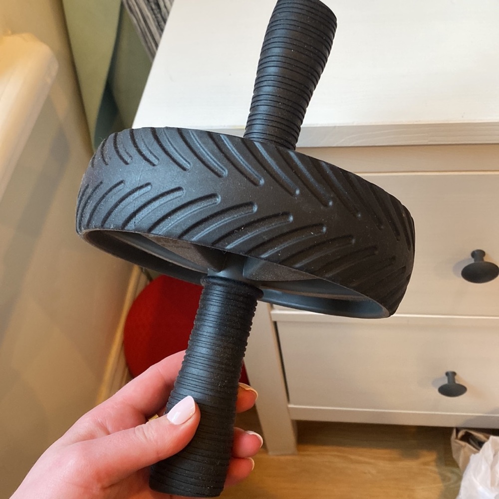 All in motion brand- ab workout roller wheel- barely used just dusty